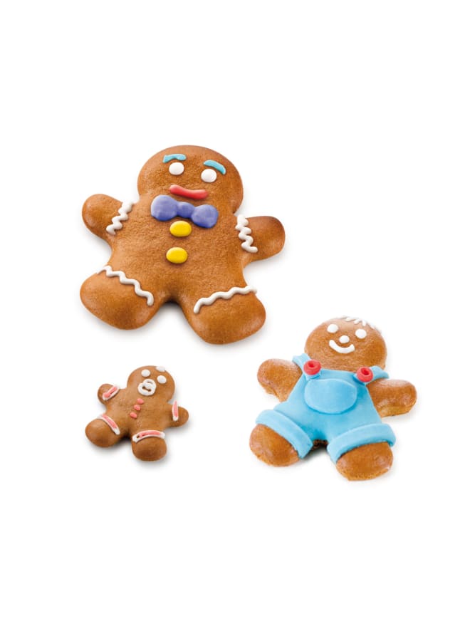 تسكوما قوالب لتقطيع البسكويت مزدوجه علي شكل رجل الكريسماس 4 حجام  "DELICIA" - Image 3